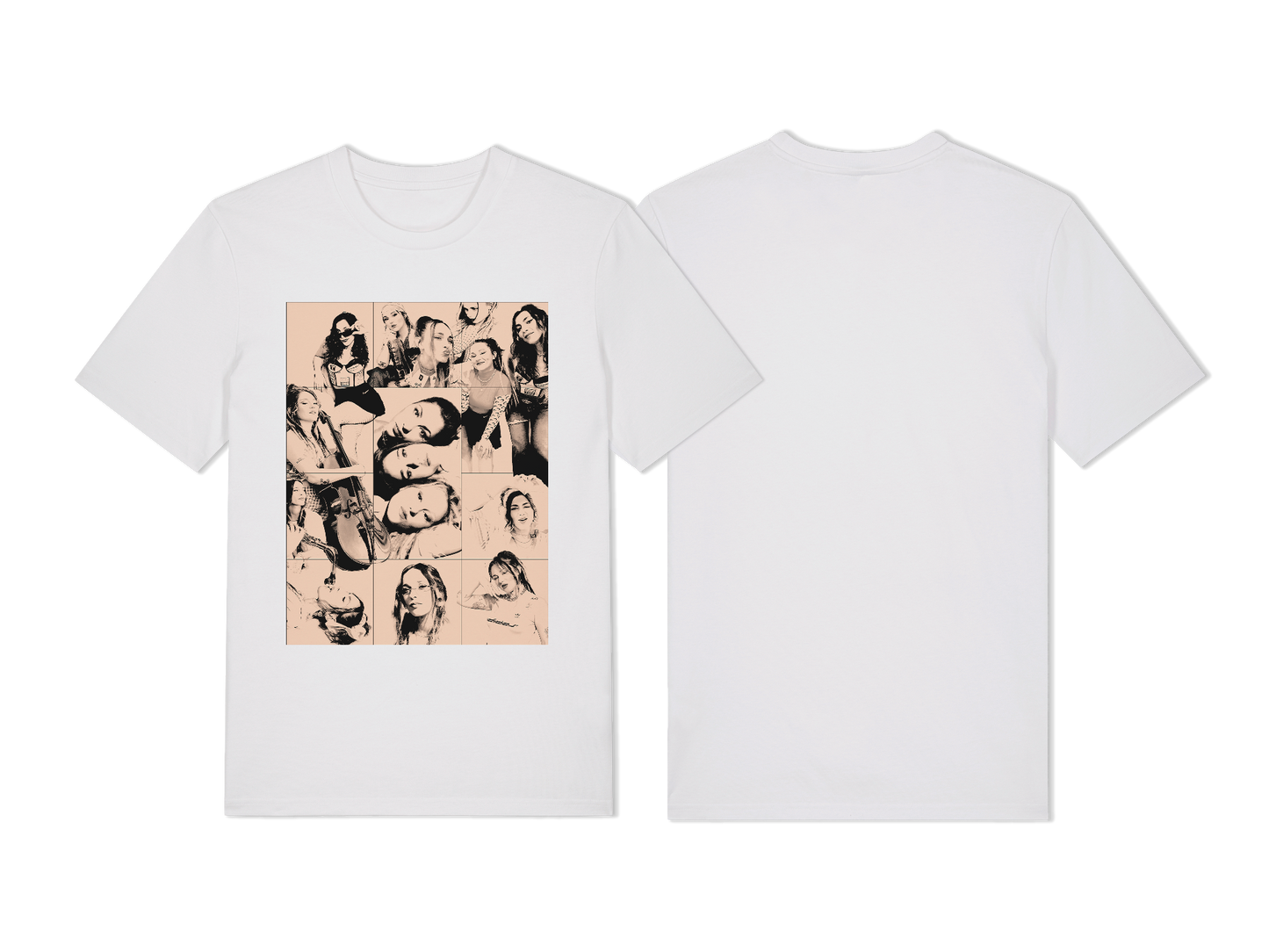 T-Shirt Blanc L.E.J Collage Edition